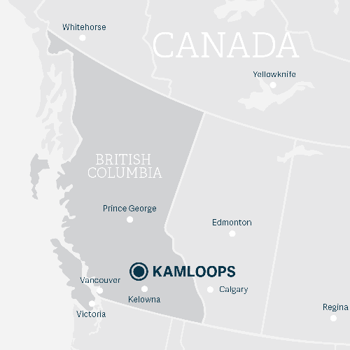 ubicación de Kamloops